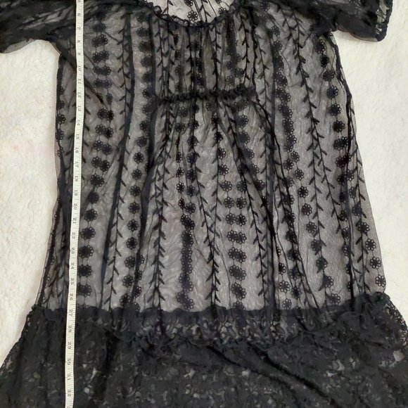 Black sheer Romantic dress from Zara - Picture 3 of 11